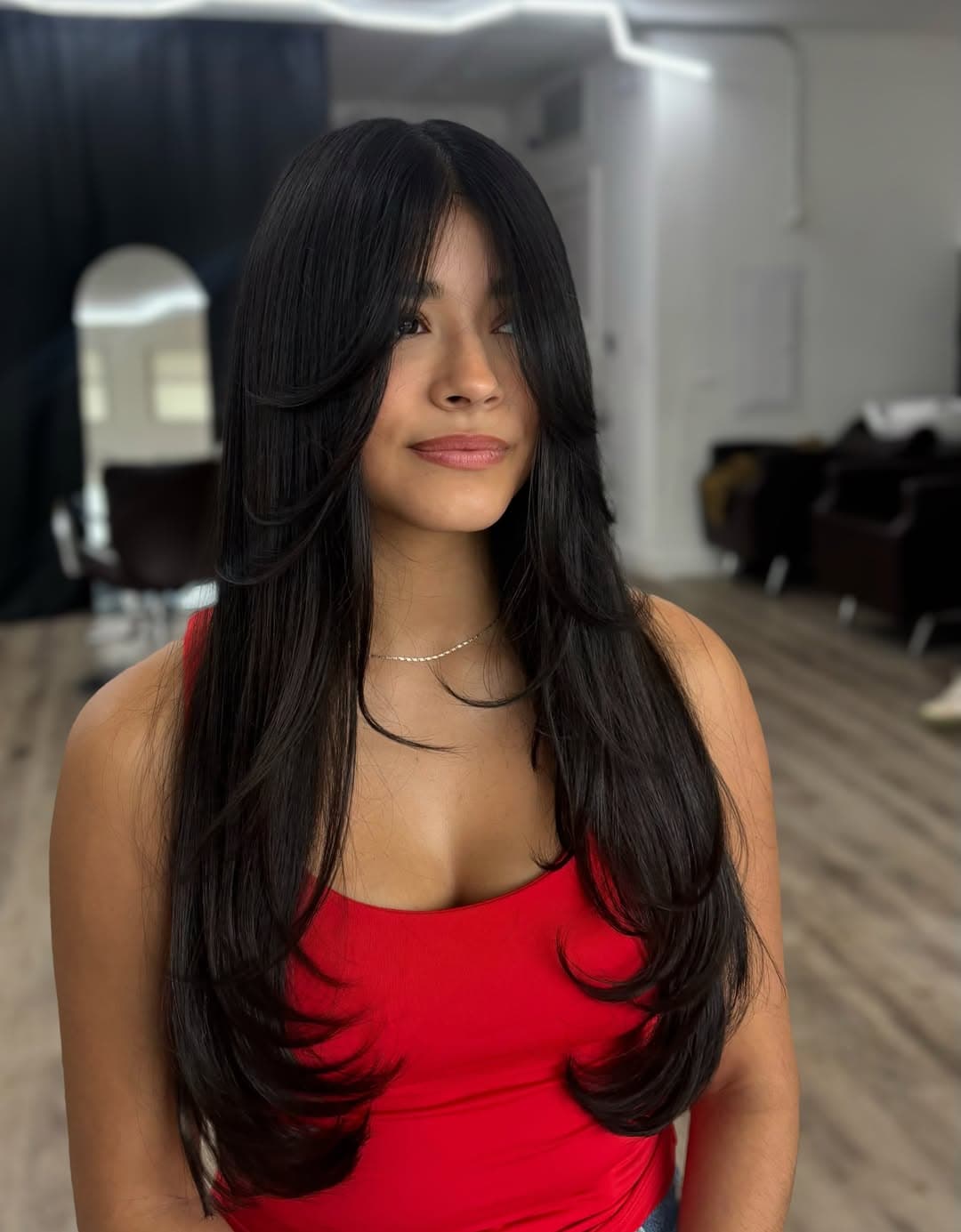 Soft light across healthy dimensional hair