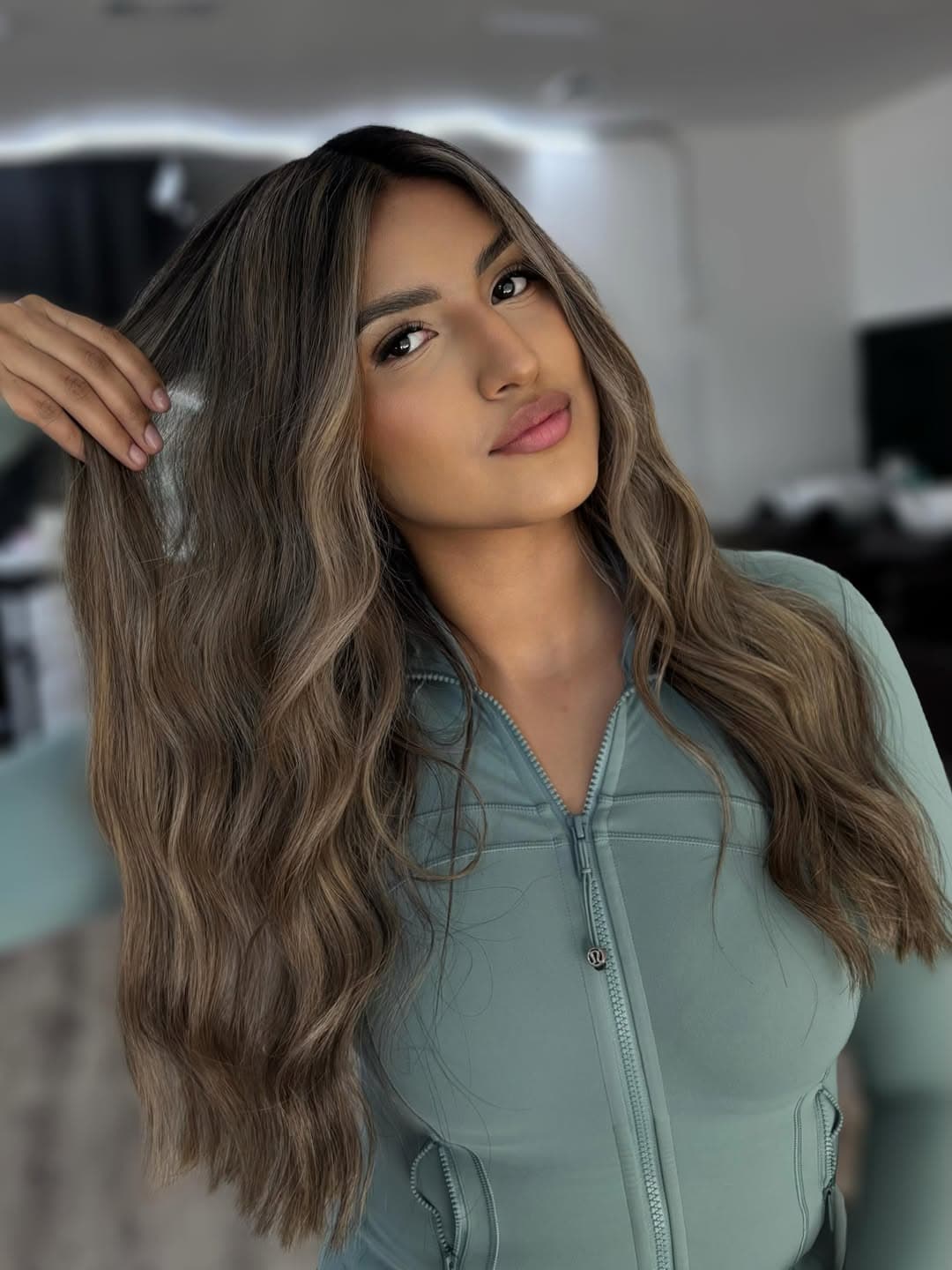 Editorial portrait, finished hair look